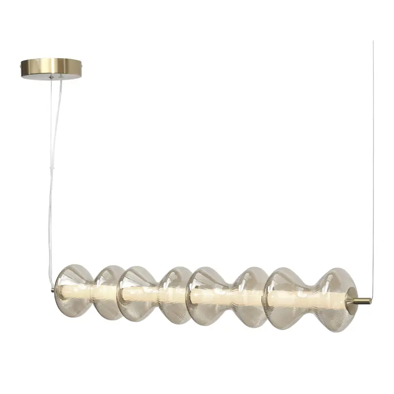Светильник подвесной ST-Luce золото/коньячный LED 1*22W 3000K SPINE_preview_3