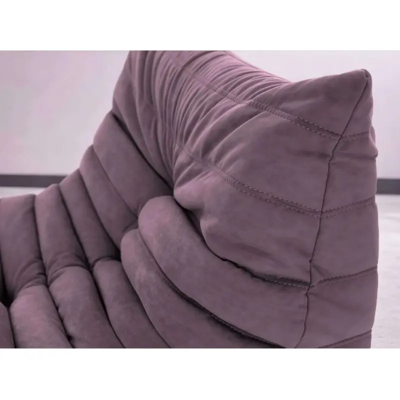 Бескаркасное кресло-шезлонг Француз BeanBag 90*35 / микровелюр, Сирень_preview_3