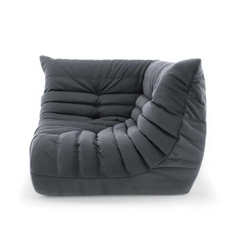 Бескаркасное кресло-угол Француз BeanBag 108*35 / микровелюр, Шторм_preview_2