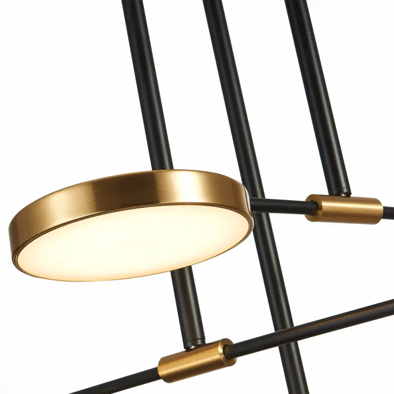 Светильник подвесной ST-Luce Черный/Латунь, Белый LED 6*7,5W 3000K FARONE_preview_3