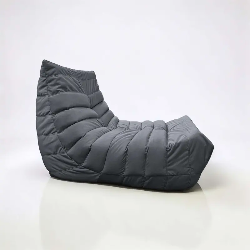 Бескаркасное кресло Француз BeanBag 90*35 / микровелюр, Шторм_preview_3