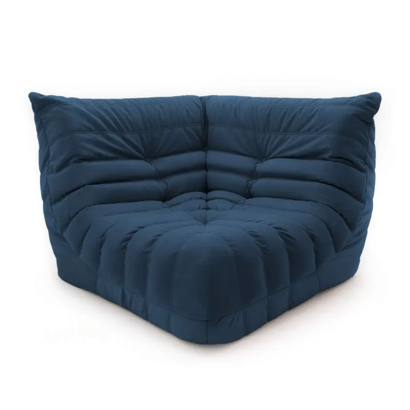 Бескаркасное кресло-угол Француз BeanBag 108*35 / микровелюр, Джинс фотография