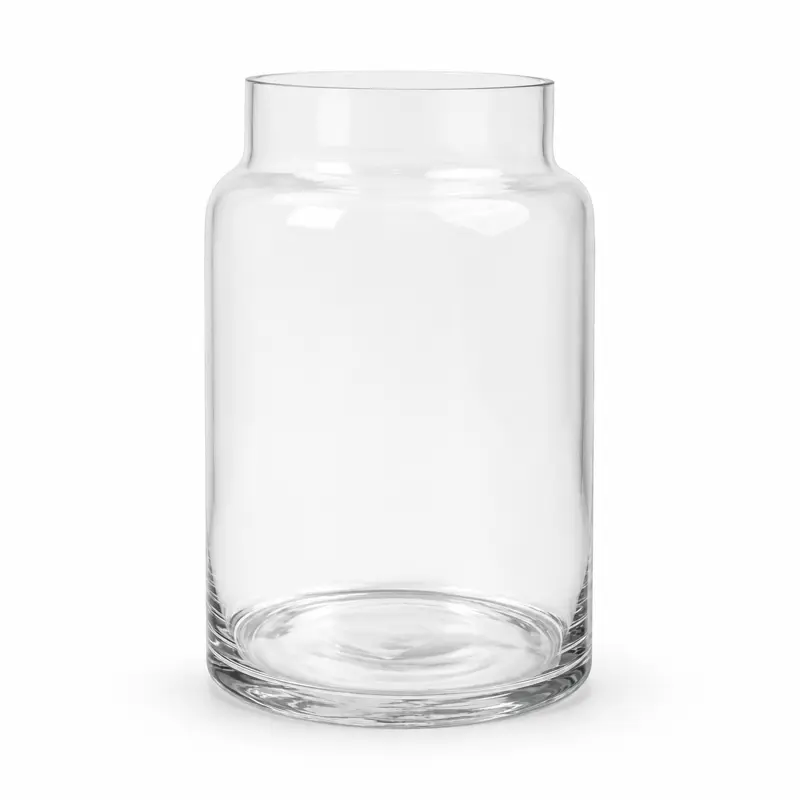 Ваза стеклянная MINIMAL, прозрачный, 15*22,5см фотография