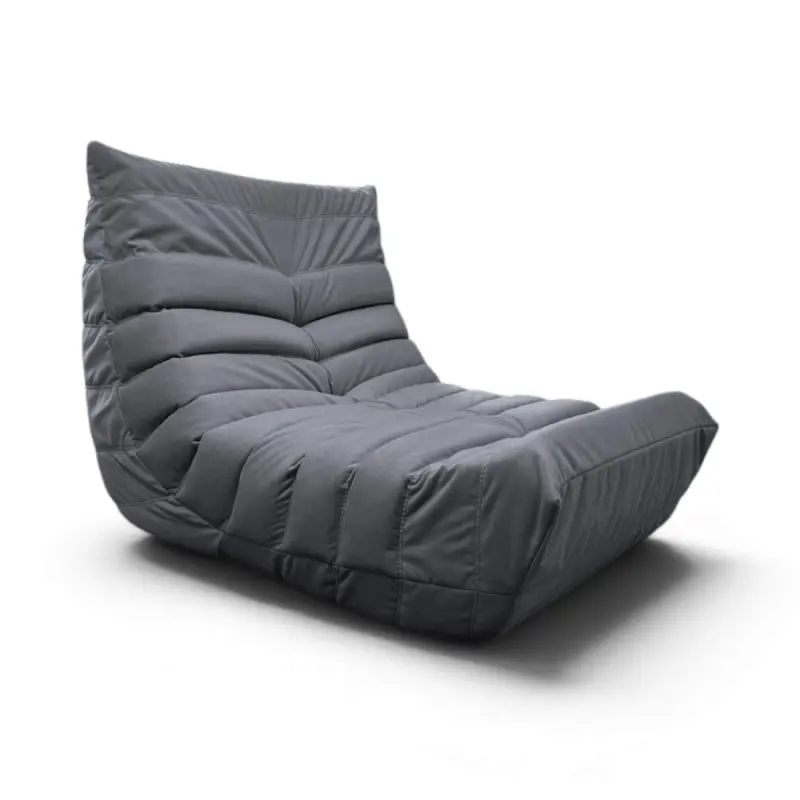 Бескаркасное кресло Француз BeanBag 90*35 / микровелюр, Шторм фотография