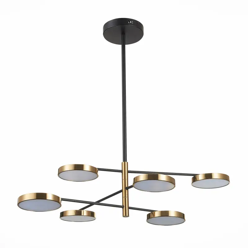 Светильник потолочный ST-Luce Черный/Латунь, Белый LED 6*7,5W 3000K FARONE_preview_2