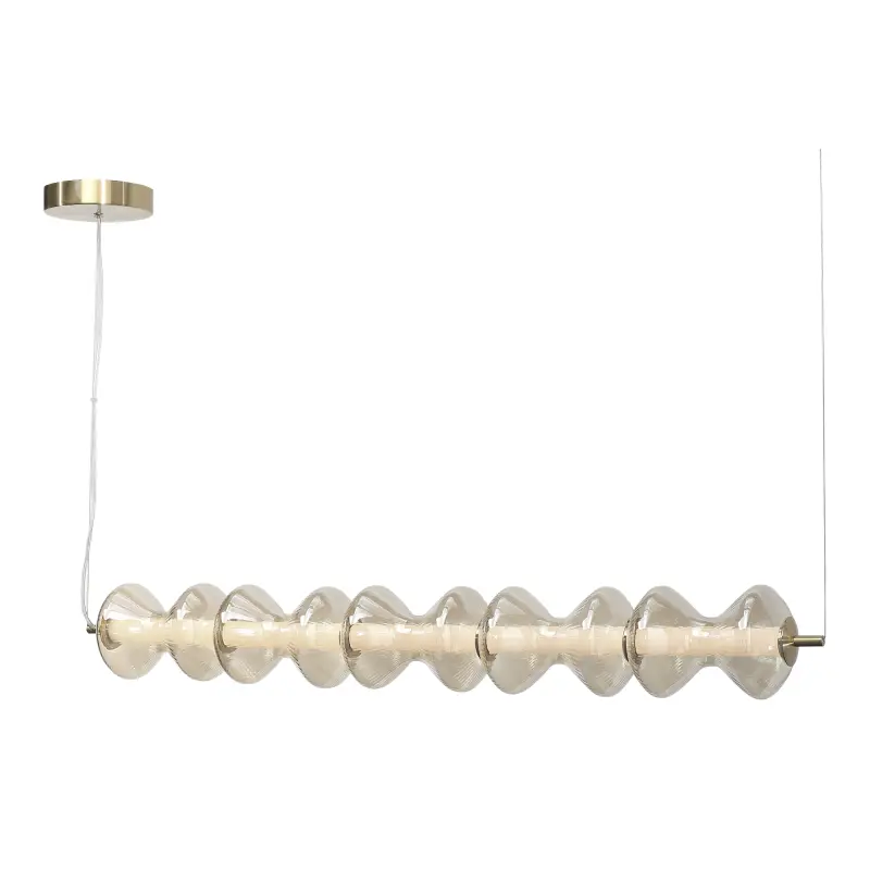 Светильник подвесной ST-Luce золото/коньячный LED 1*28W 3000K SPINE_preview_3