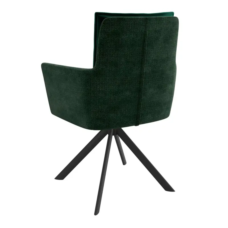 Стул ПОШ-360, поворотный, g14 DARK GREEN шенилл lux - d13 DARK GREEN LUX\черный_preview_2