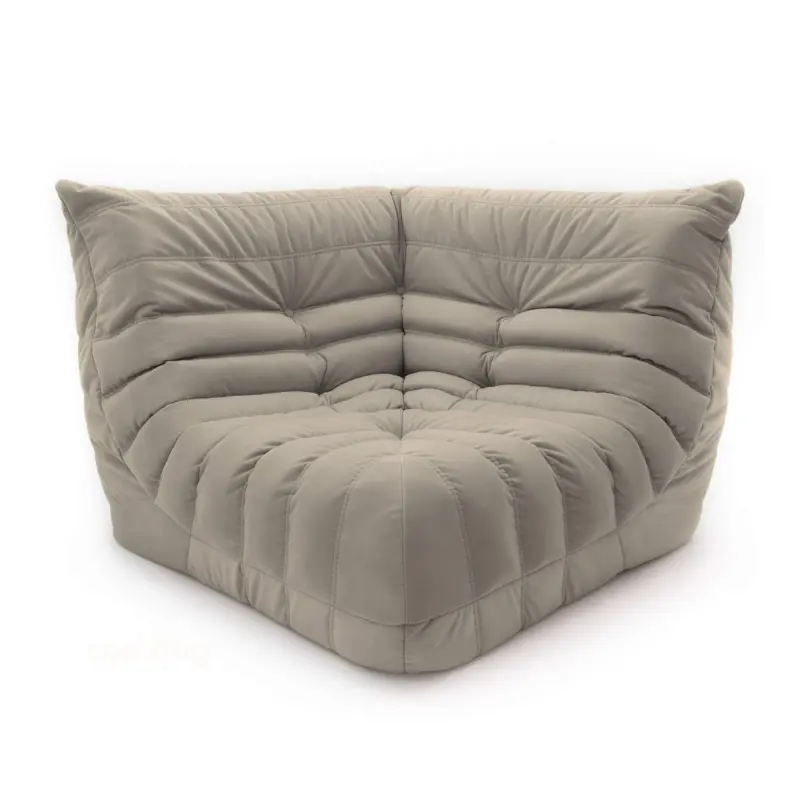 Бескаркасное кресло-угол Француз BeanBag 108*45 / микровелюр, Латте фотография