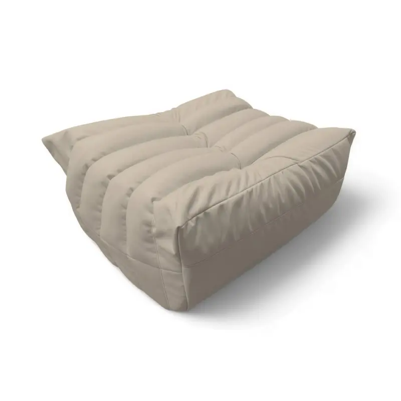 Бескаркасное кресло-пуф Француз BeanBag 90*45 / микровелюр, Латте фотография