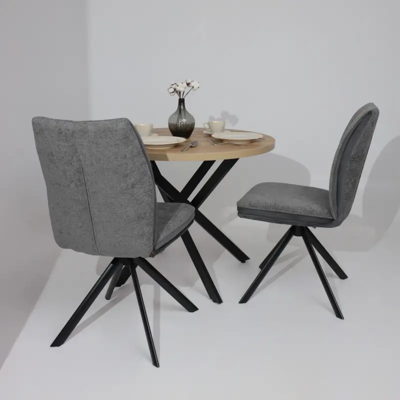 Стул SMART-R 360, g22 GRAPHITE шенилл LUX - d10 HEMATITE LUX\черный_preview_4