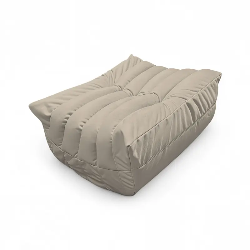 Бескаркасное кресло-пуф Француз BeanBag 90*45 / микровелюр, Латте_preview_2