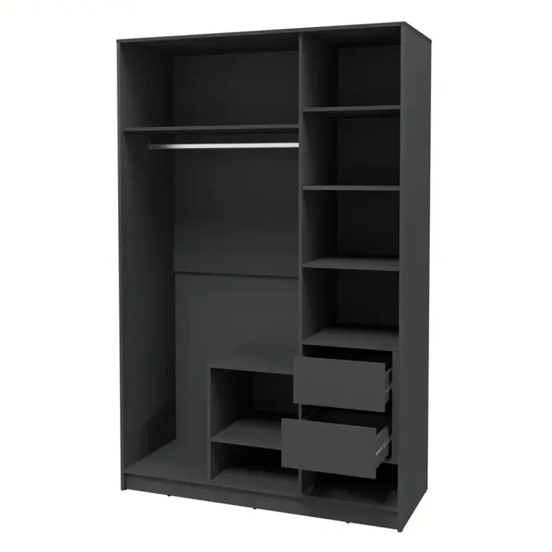 Шкаф КОНЦЕПТ Тренд КТ-Ш3(з), к.Антрацит/ф.Серый (В2128хШ1360хГ547мм)_preview_4