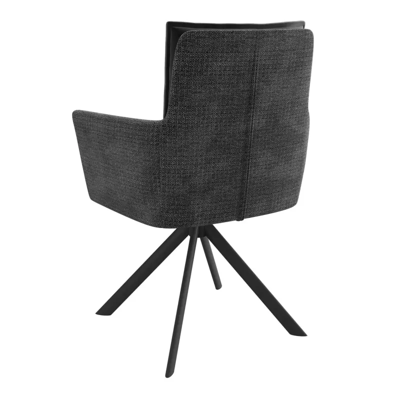 Стул ПОШ-360, поворотный, g22 GRAPHITE шенилл lux - d10 HEMATITE LUX\черный_preview_2
