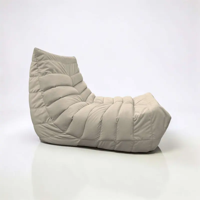 Бескаркасное кресло Француз BeanBag 90*35 / микровелюр, Латте_preview_3