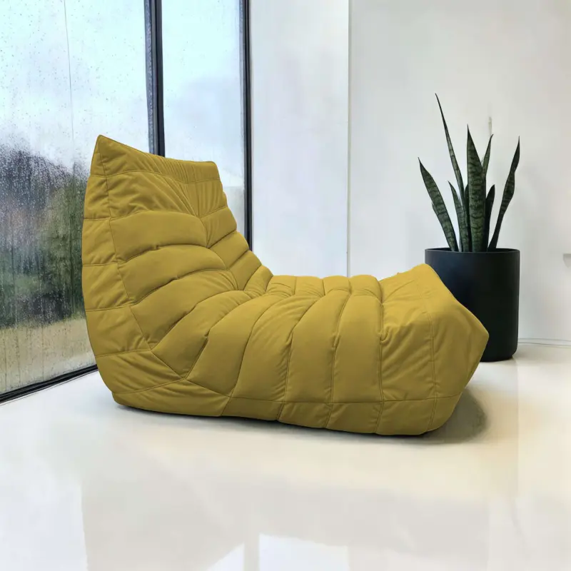 Бескаркасное кресло Француз BeanBag 90*35 / микровелюр, Мимоза_preview_2