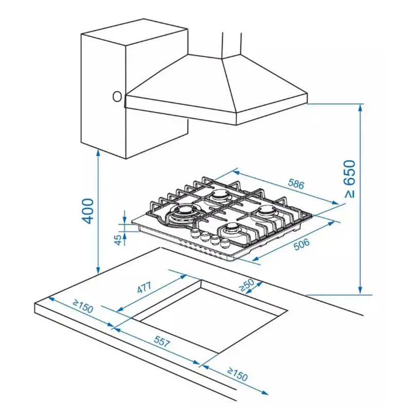 Газовая варочная поверхность Haier HHX-M64RFB_preview_4