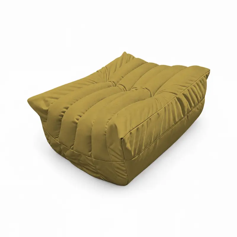 Бескаркасное кресло-пуф Француз BeanBag 90*35 / микровелюр, Мимоза_preview_3