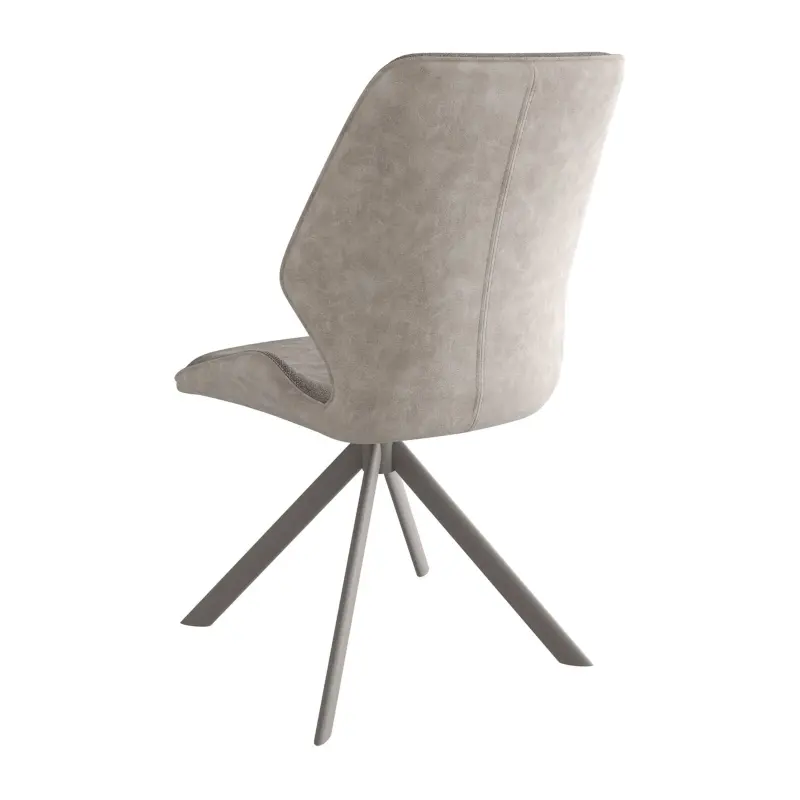 Стул BATMAN-R 360, g05 GREY BEIGE шенилл lux - MILK замша lux\капучино_preview_2