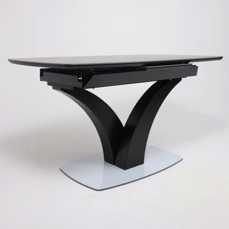 Стол НОТР ДАМ MODERNE, керамика 0 кат. 1400(1800)*850, Камень черный Greys Black /Черный матовый_preview_11