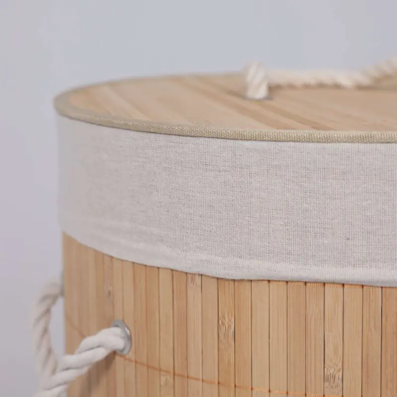 Корзина BAMBOO DUO, круглая, светлый, d40*50см_preview_4