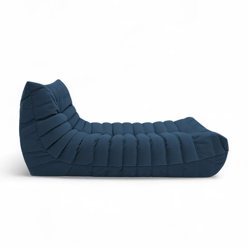 Бескаркасное кресло-шезлонг Француз BeanBag 90*35 / микровелюр, Джинс_preview_2
