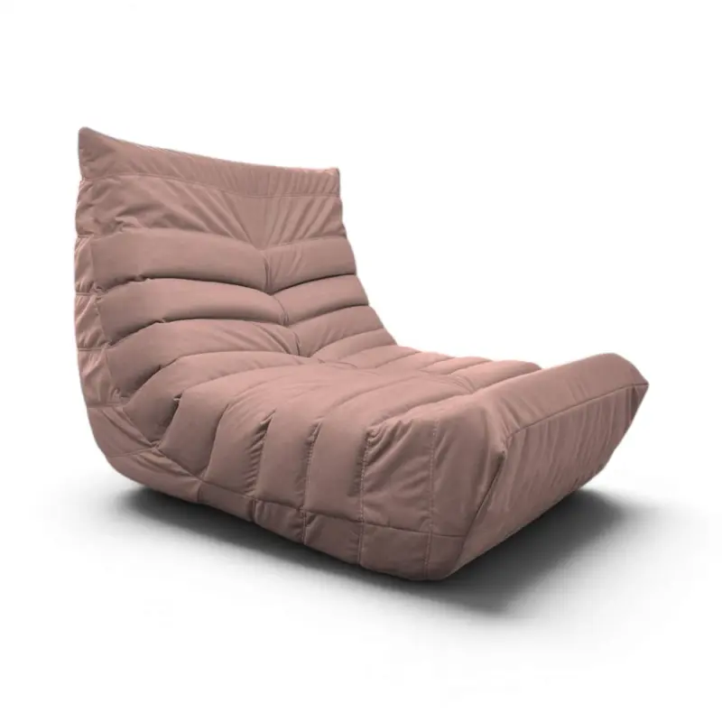Бескаркасное кресло Француз BeanBag 90*35 / микровелюр, Фламинго фотография