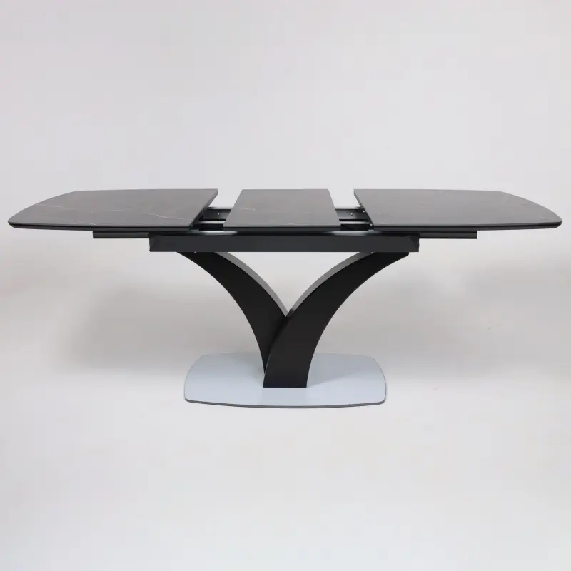 Стол НОТР ДАМ MODERNE, керамика 0 кат. 1400(1800)*850, Камень черный Greys Black /Черный матовый_preview_24