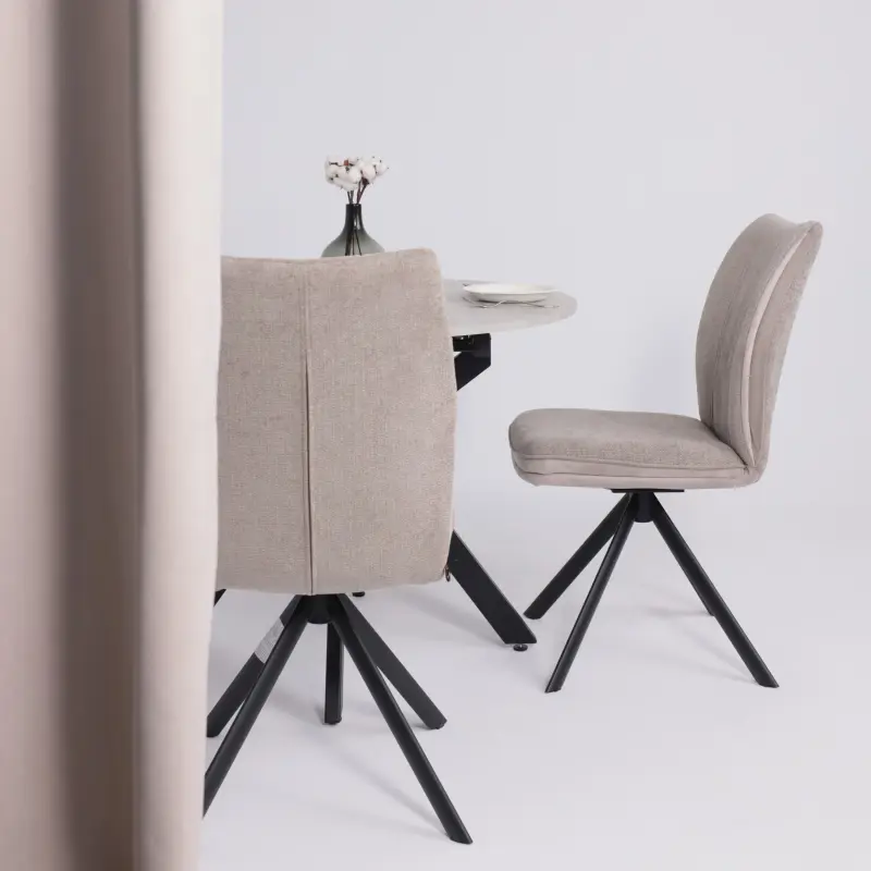 Стул SMART-R 360, g05 GREY BEIGE шенилл LUX - d07 PEARL GREY LUX\черный_preview_3