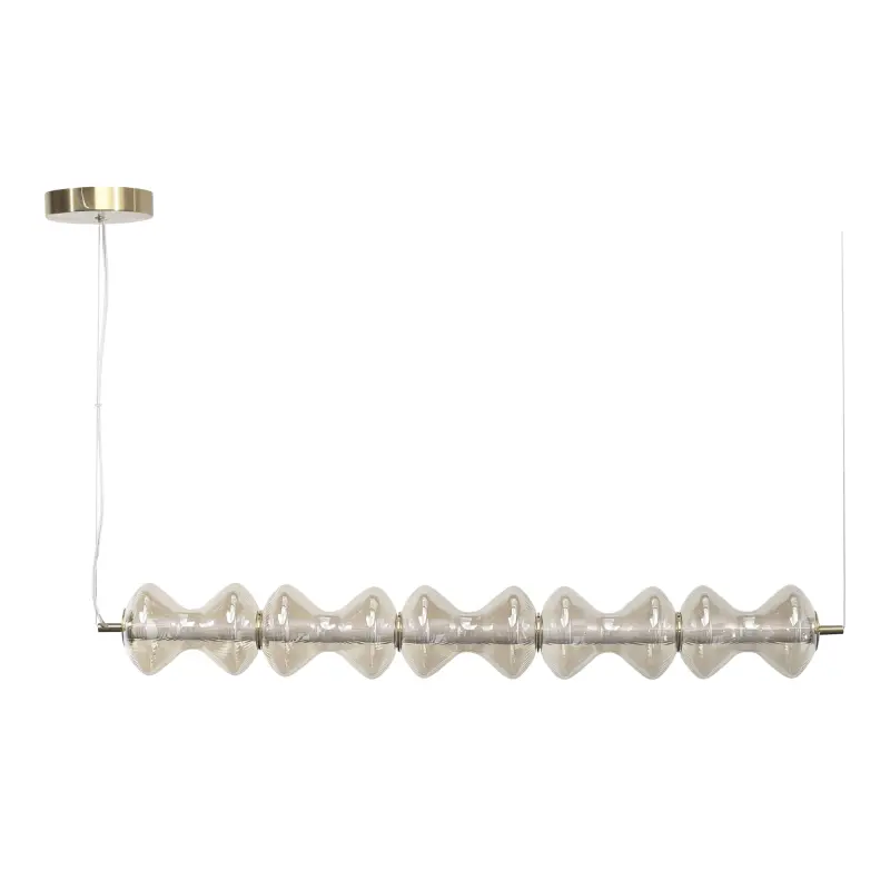 Светильник подвесной ST-Luce золото/коньячный LED 1*28W 3000K SPINE_preview_2