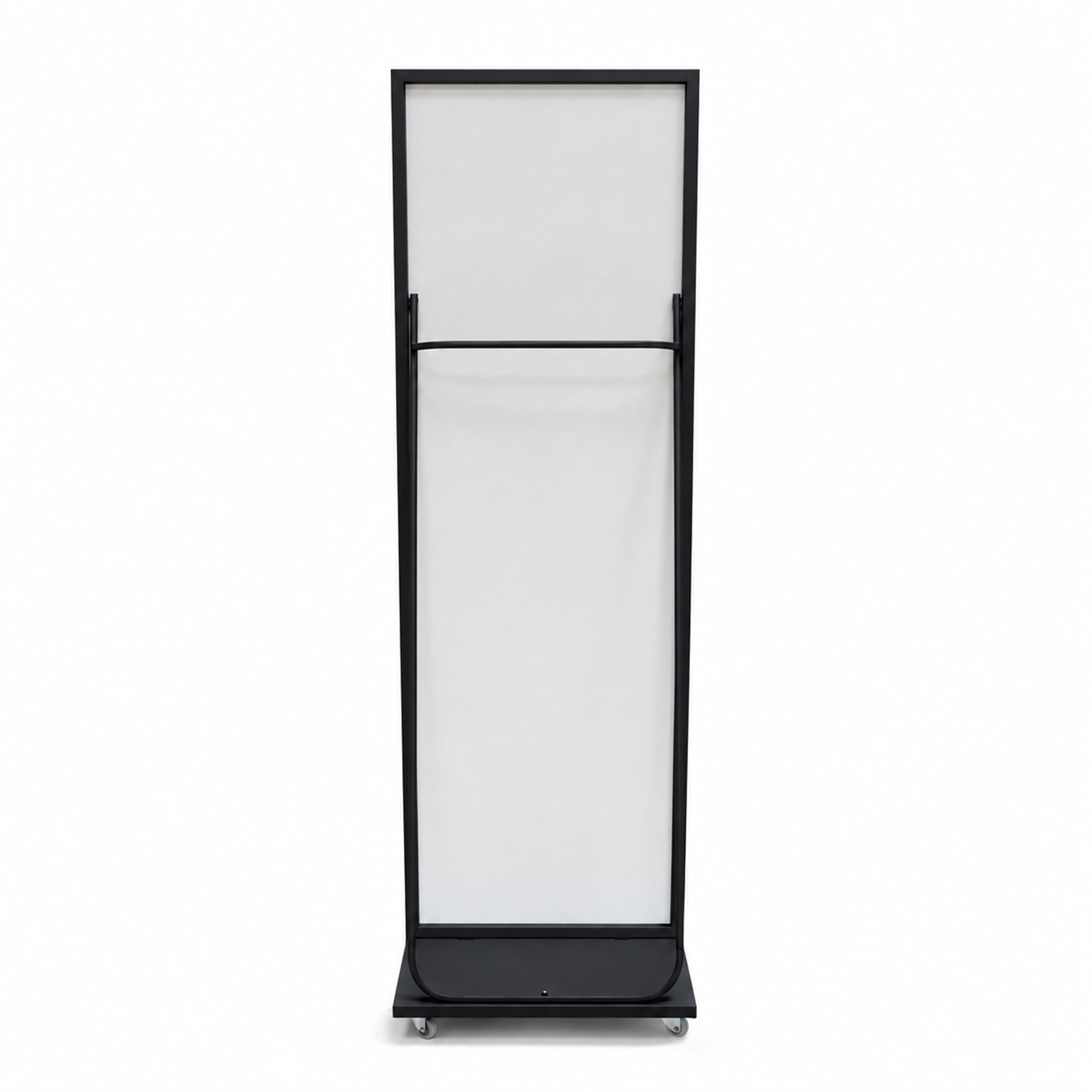 1600*500 зеркало напольное, черное, с полкой на колесиках ( MA5np-16050black)_preview_3