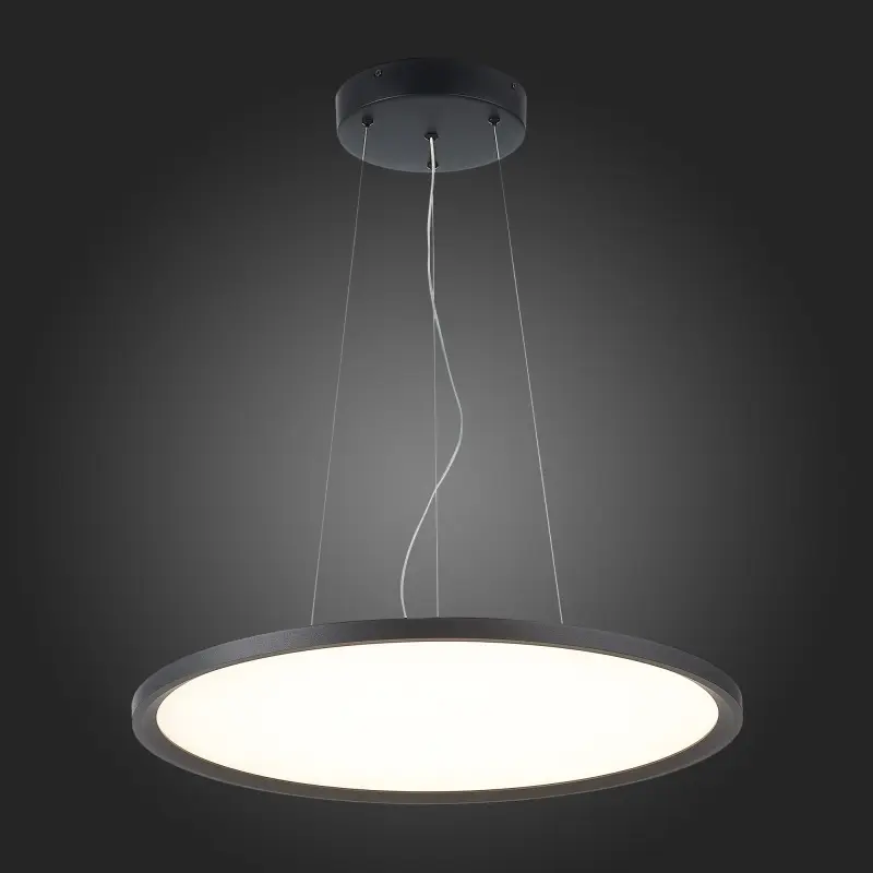 Светильник подвесной Черный LED 1*56W 4000K 5 040Lm Ra>80 120 IP20 D600xH36 185-265V Подвесные светильники_preview_2