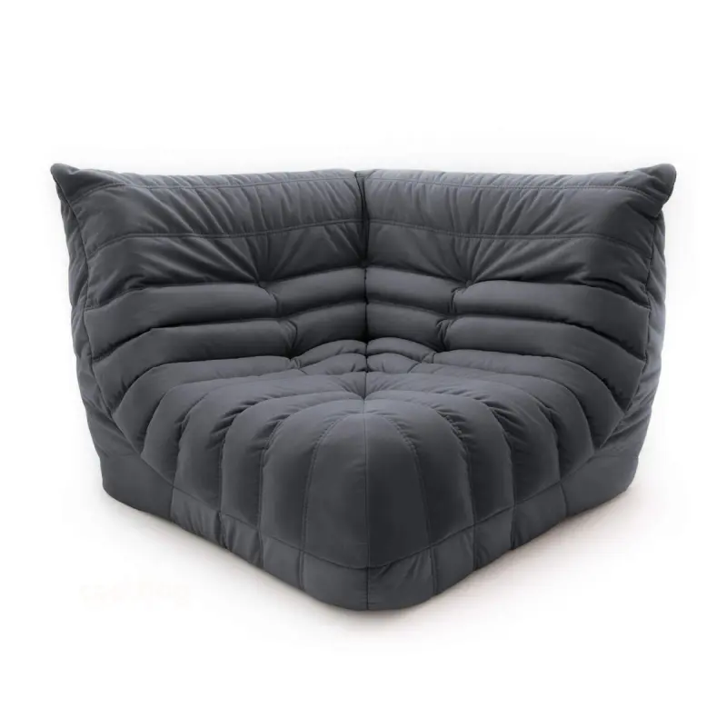 Бескаркасное кресло-угол Француз BeanBag 108*35 / микровелюр, Шторм фотография