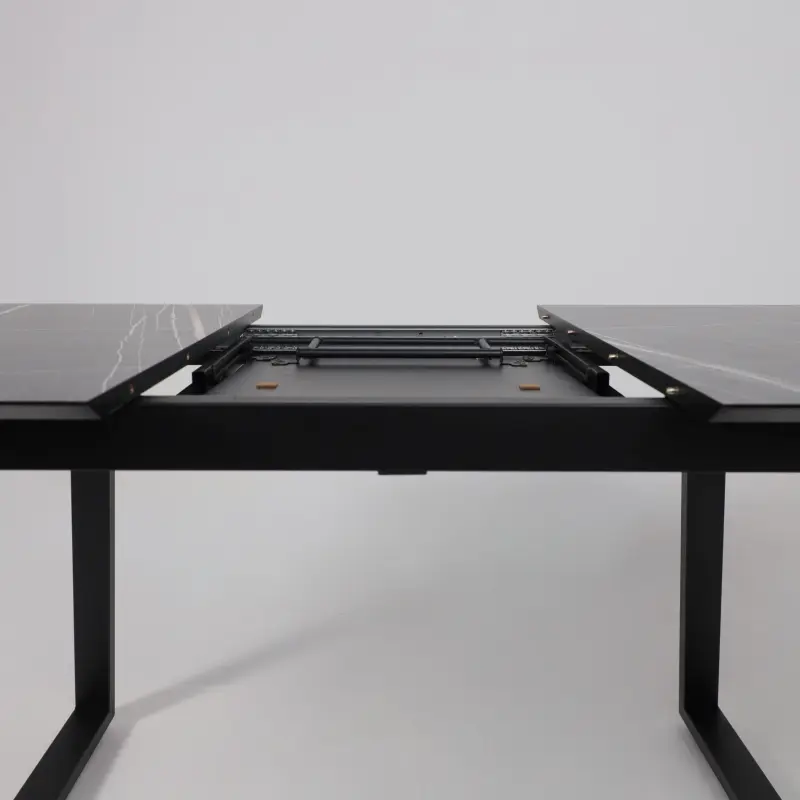 Стол AV 1208, HPL+МДФ, раздвижной 1200 (1600)*800 Черный тунис/черный_preview_14
