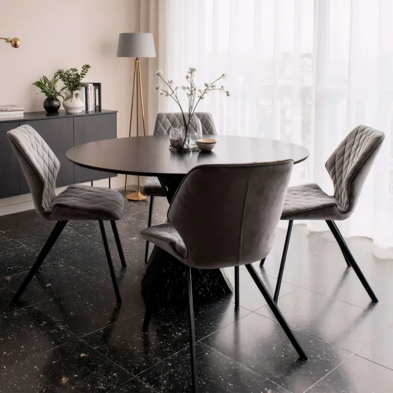 Стул Rafael M, b22 GREY LUX\черный_preview_2