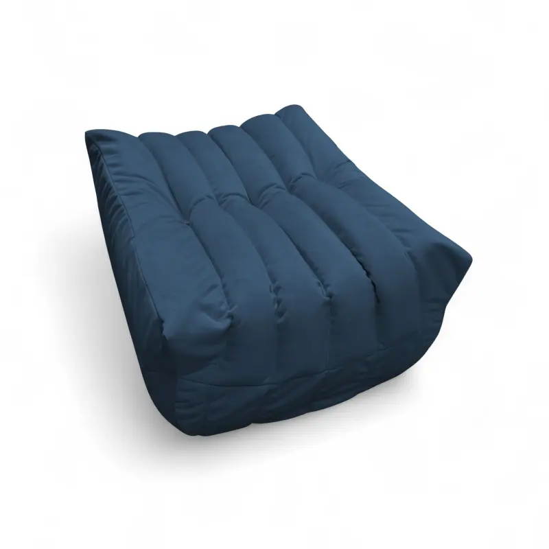 Бескаркасное кресло-пуф Француз BeanBag 90*35 / микровелюр, Джинс_preview_3