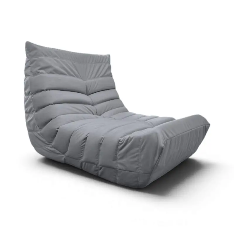 Бескаркасное кресло Француз BeanBag 90*35 / микровелюр, Сталь фотография