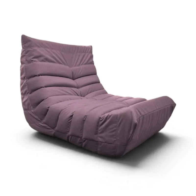 Бескаркасное кресло Француз SLIM BeanBag 70*35 / микровелюр, Сирень фотография