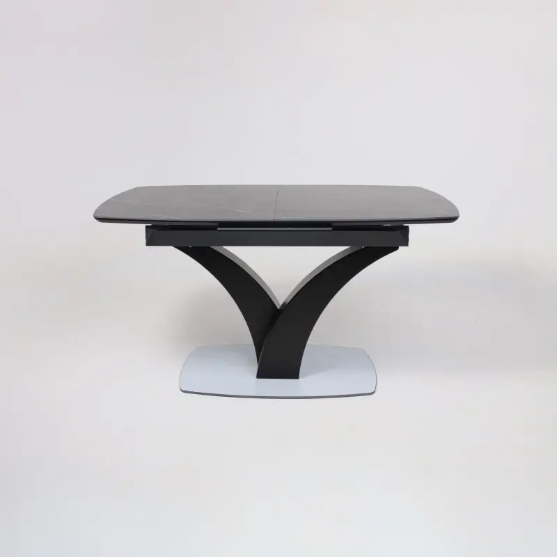 Стол НОТР ДАМ MODERNE, керамика 0 кат. 1400(1800)*850, Камень черный Greys Black /Черный матовый_preview_21