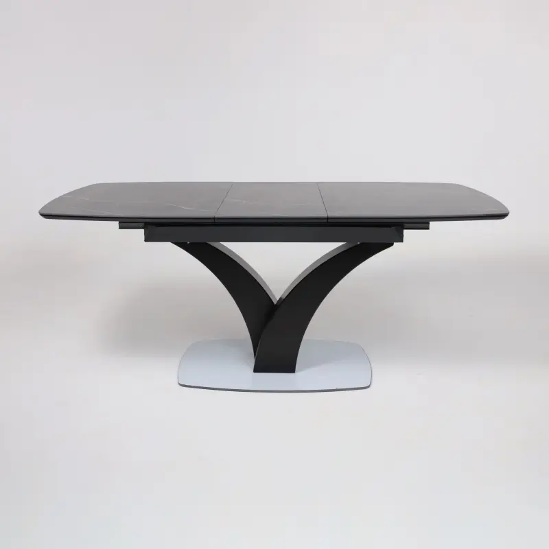 Стол НОТР ДАМ MODERNE, керамика 0 кат. 1400(1800)*850, Камень черный Greys Black /Черный матовый_preview_25