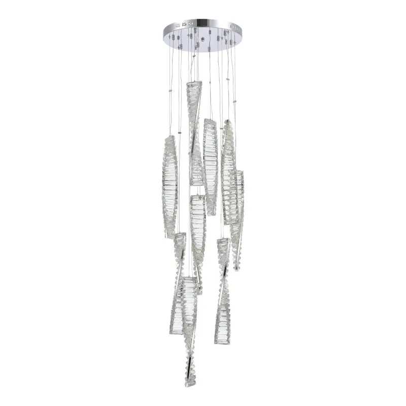 Светильник подвесной ST-Luce Хром/Прозрачный LED 1*99W 4000K ELICA_preview_3