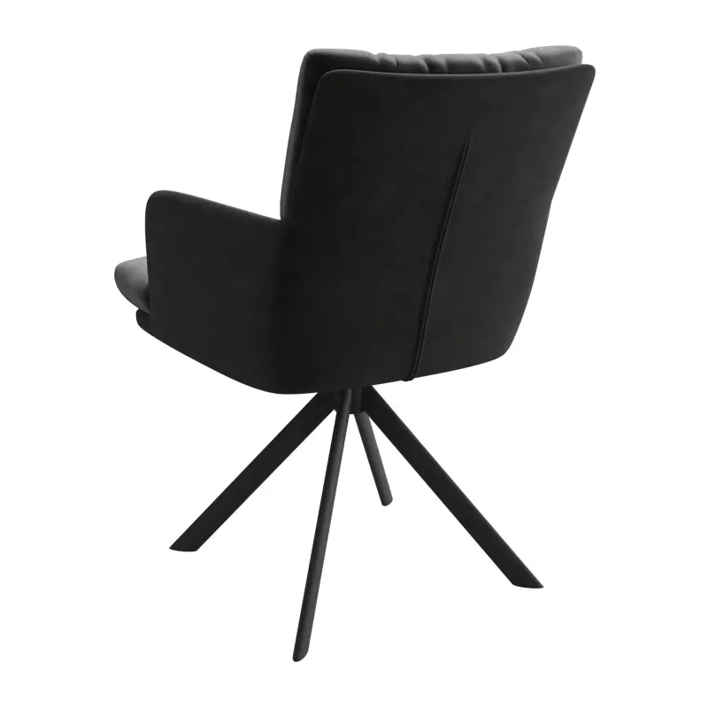 Стул CHARLES-R 360, d10 HEMATITE LUX - GRAPHITE замша lux\черный_preview_2