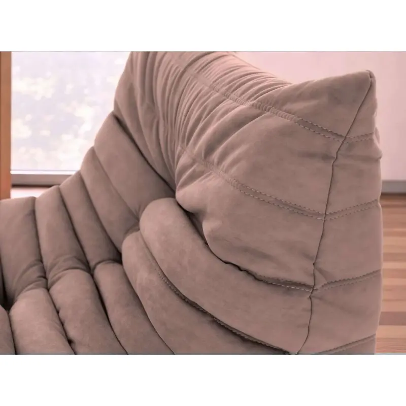 Бескаркасное кресло-шезлонг Француз BeanBag 90*35 / микровелюр, Фламинго_preview_3