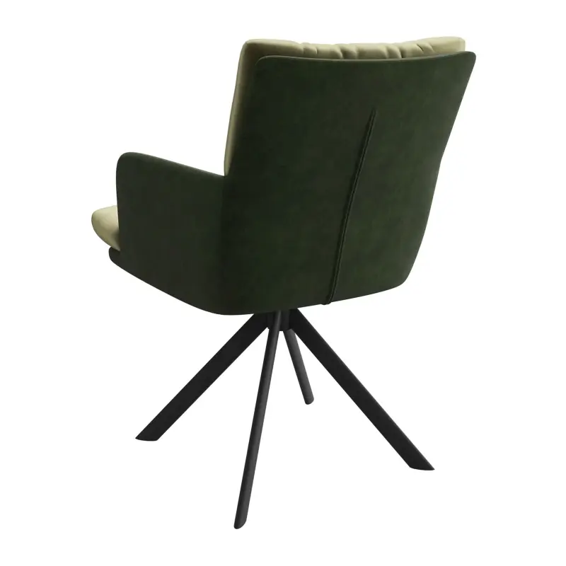 Стул CHARLES-R 360, d12 OLIVE LUX - DEEP GREEN замша lux\черный_preview_2