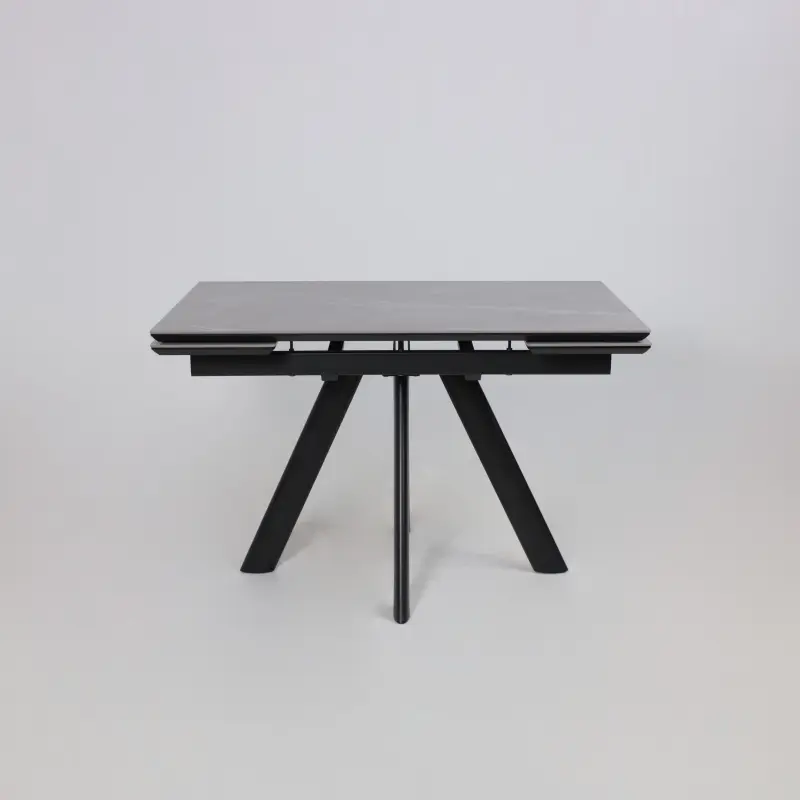 Стол ДЖЕК-120, раздвижной 120(30+30)х80, STONE GREY ST CER/Черный_preview_14