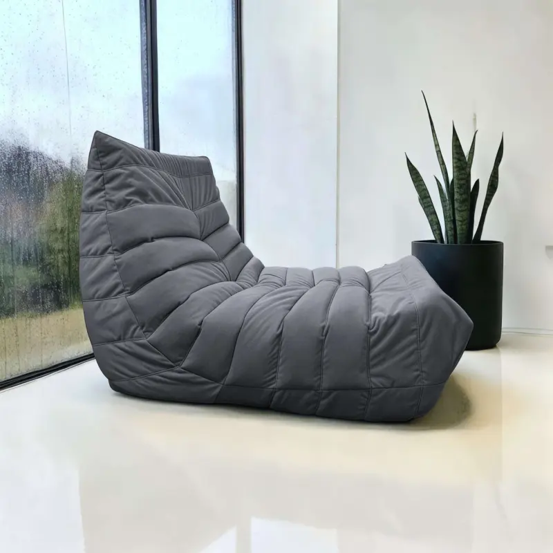 Бескаркасное кресло Француз BeanBag 90*35 / микровелюр, Шторм_preview_2
