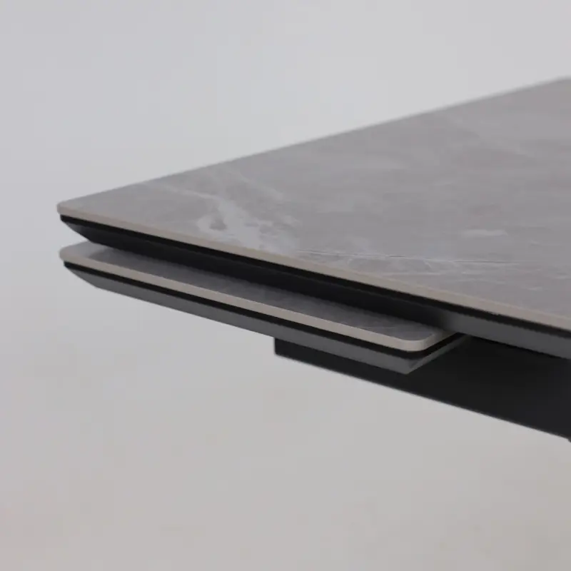 Стол ДЖЕК-120, раздвижной 120(30+30)х80, STONE GREY ST CER/Черный_preview_12