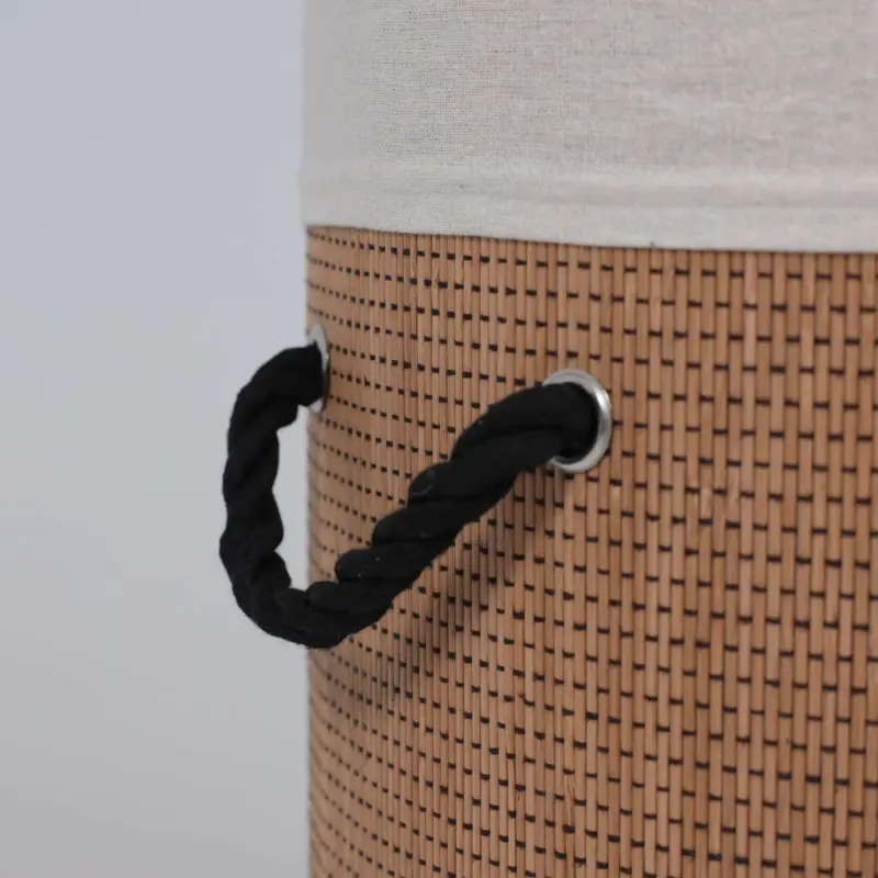 Корзина BAMBOO DUO, круглая, темный, d40*50см_preview_5