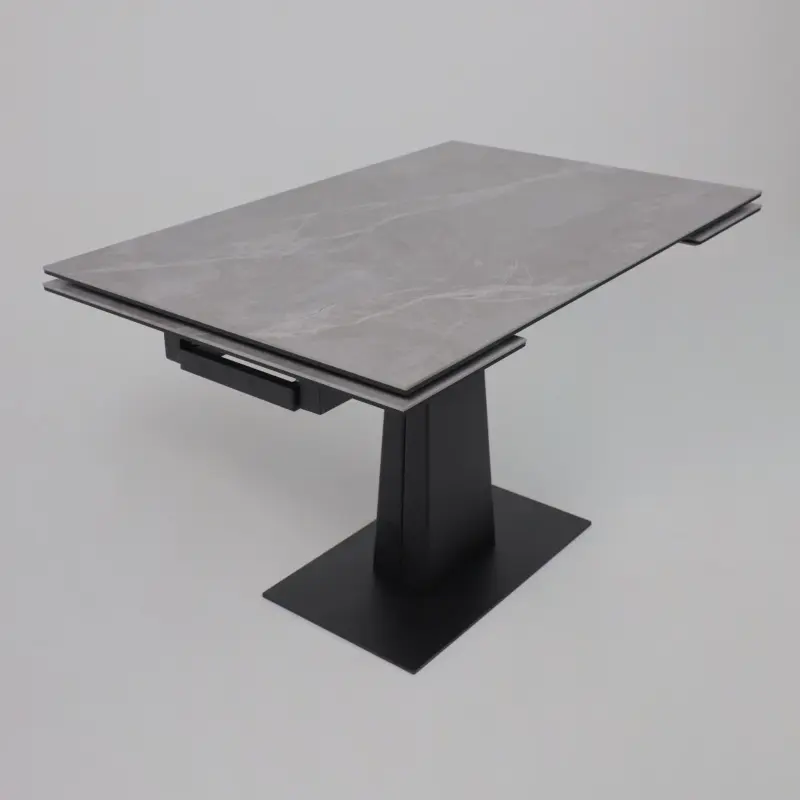 Стол AV 2119, МДФ+керамика, раздвижной 1200 (1800)*800 серый, матовый LARKA GREY/черный_preview_8