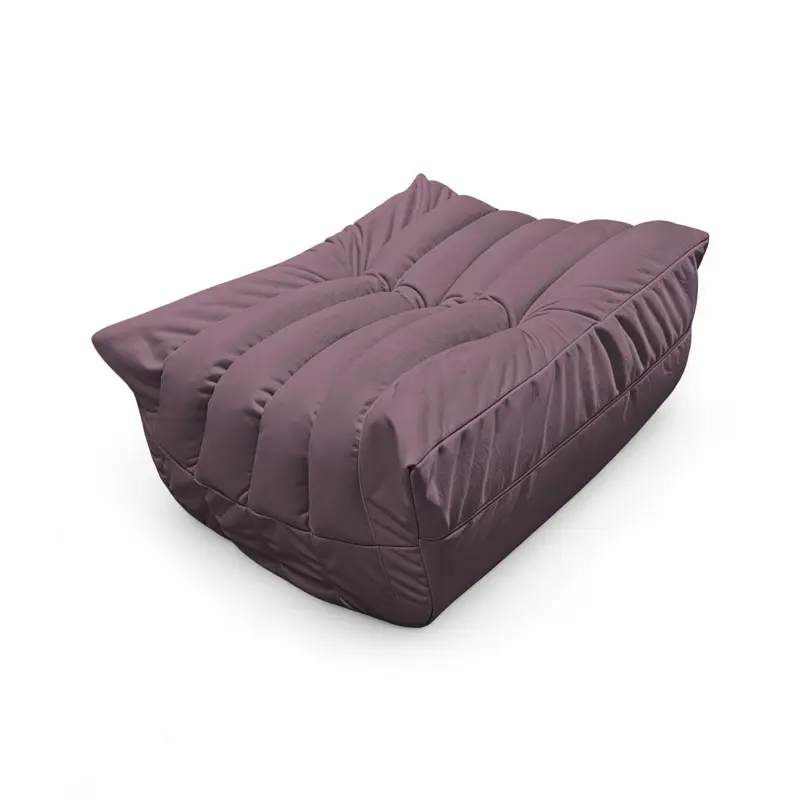 Бескаркасное кресло-пуф Француз BeanBag 90*45 / микровелюр, Сирень_preview_2