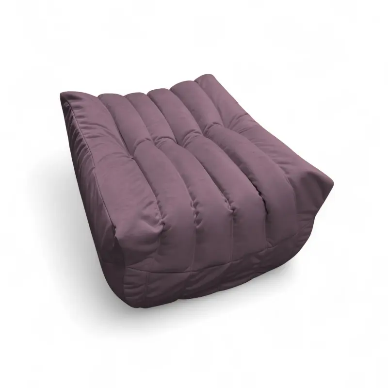Бескаркасное кресло-пуф Француз BeanBag 90*45 / микровелюр, Сирень_preview_3
